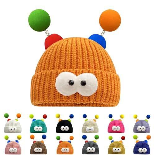 Gorro de monstruo lindo, sombrero divertido, sombrero de tentáculo de monstruo, sombrero divertido de bibliotecario, sombrero de lana de pequeño monstruo emisor ( Color : K , Size : 20.47'-22.83' )