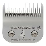 Longitud de corte de 9,5 mm Kerbl SnapOn Aesculap GT366 - Cabezales de afeitado (4 cabezales, longitud de corte de 9,5 mm, 50 unidades)