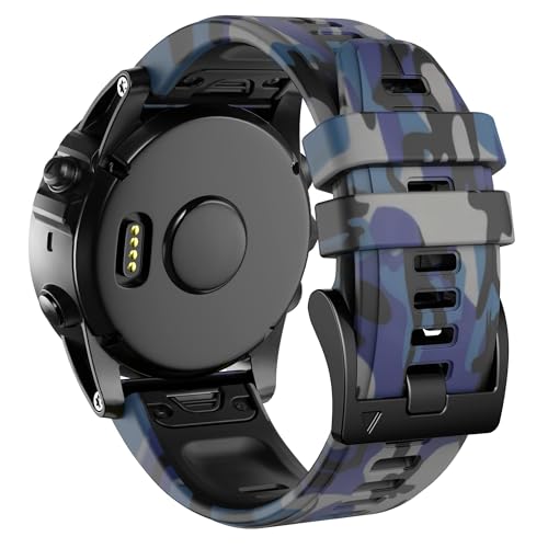 Bracelet pour Garmin Fenix 5 et 6 anti irritation silicone souple 22mm