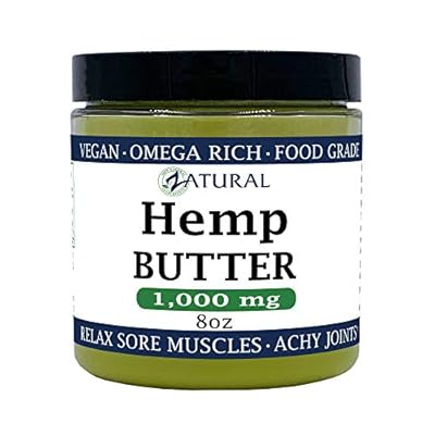 HEMP BUTTER | 100% All Natural Hemp Butter - Handcrafted - Assist with Pain, Stress, and more - Food Grade
