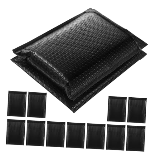 Tofficu 50 Piezas Sobres Acolchados Negros Autoadhesivos Unidades para Envío Ropa y Accesorios Empaques Seguros para Negocios