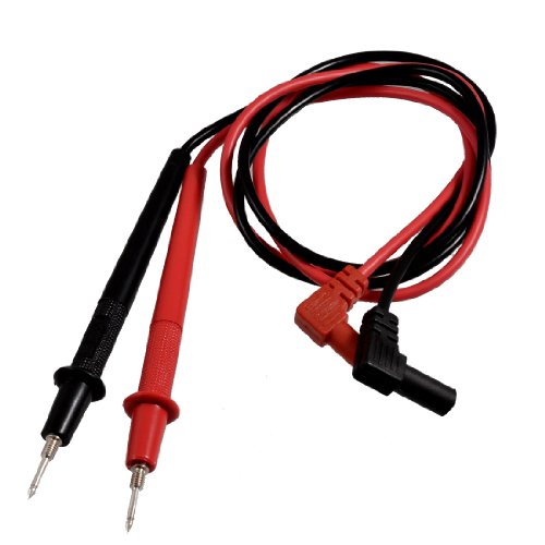 uxcell 1000V Banana Connector Detachable Tip Multimeter Probe Test Lead Black Red Pair