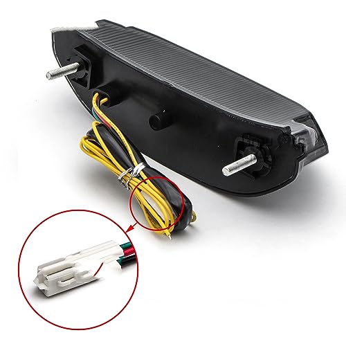 luzes da motocicleta Lâmpadas de luz de parada traseira da motocicleta Acessórios integrados para mo