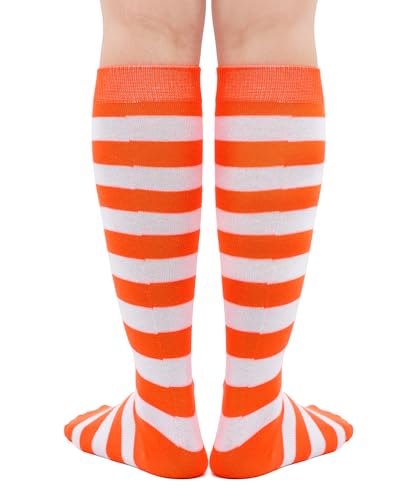 Century Star Knee High Socks Tube Striped Socks Long Socks for Women Athletic Socks Thigh High Stockings Outdoor Sport3