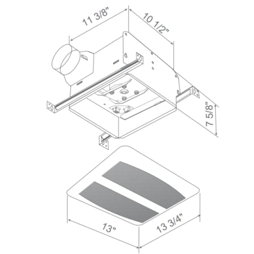 Image of Astberg Ceiling Mounted Fan (ASE1502)-270 CMH