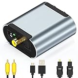 【Reducción de ruido electrónico + ganancia de señal】La tecnología de reducción de ruido electrónica + ganancia de señal recientemente actualizada reduce el ruido actual y mejora la señal de audio, soporta pares de flujo de bits entrantes S/PDIF de 24 bits de los canales izquierdo y derecho, soporta 32, 44.1, 48 y una frecuencia de muestreo de 96 KHz para ofrecer claramente de Notas bonitas.