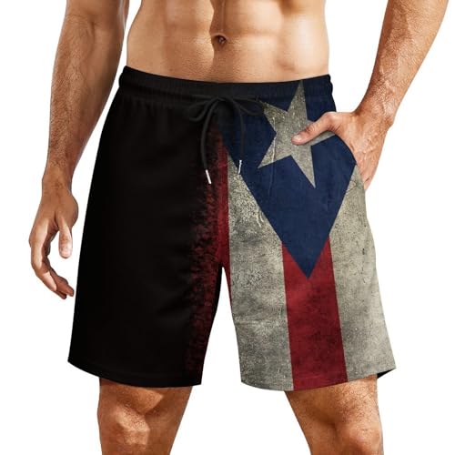 Mens Swim Trunks with Compression Liner 9 Inch Inseam Quick Dry Board Shorts2