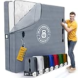 Cali King - Paquete de 2 bolsas de almacenamiento reutilizables extragruesas con 8 asas, funda de colchón con cremallera para protección en movimiento