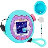 YouKnow Silicone Case for Tamagotchi Paradise Interactive Toy Digital Pet, with Screen Protector and Wrist Strap (Green)