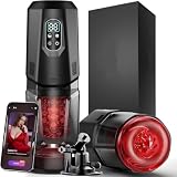2026 Upgraded Male Masterburbatar Hands Free Sucking & Vibrating Automatic Tight Sleeve Hoodies Male Mastusbafor Blowjobob Machine for Man QRX668