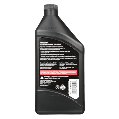 Aceite Mineral para Motor Marino 10W-30 Mercury 1 Quart miniatura 2