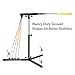 CEPHKY Batting Swing Trainer for Baseball and Softball with 4 Power Bands & Adjustable Height - High-Visibility Anti-Dent Target Ball, Portable Hitting Aid with Screw-in Base & Carry Bag for All Ages
