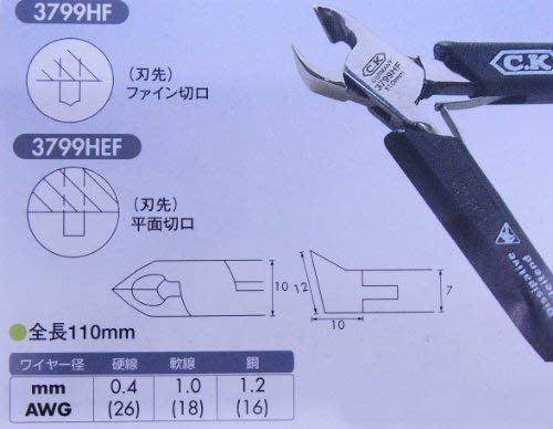 Alicate de corte obliquo 29º profesional 110mm 3799HF