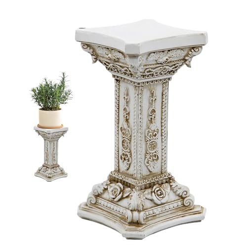 Genérico Columna Romana | Columnas Romanas Decorativas | Escultura Vintage De Resina para Mesa - Jardín Exterior Cocina Comedor Eventos Fiesta Ceremonia