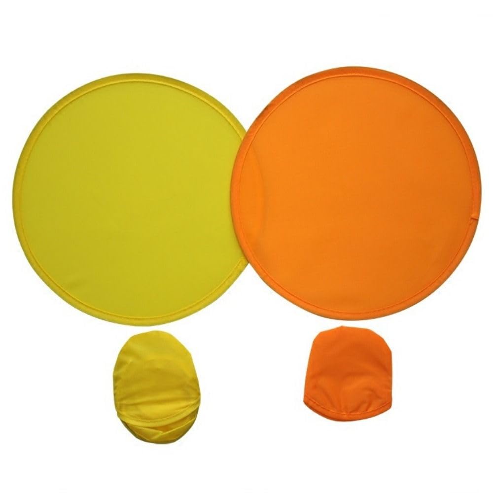 Ventagli pieghevoli in nylon per esterni estivi con tasca (arancione)