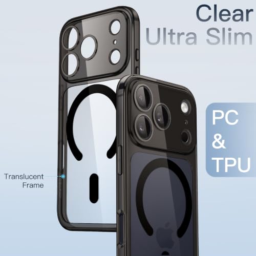 Image of JETech Magnetic Slim Cover Case for iPhone New Pro, Black