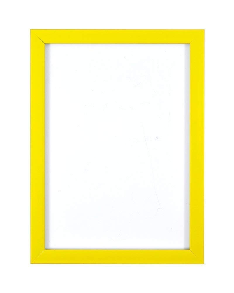Memory Box Rainbow Colour Range Picture/Photo/Poster frame with Perspex Sheet - Moulding measures 19mm wide and 15mm deep - (45.7 x 35.5cm) Yellow 18" x 14"