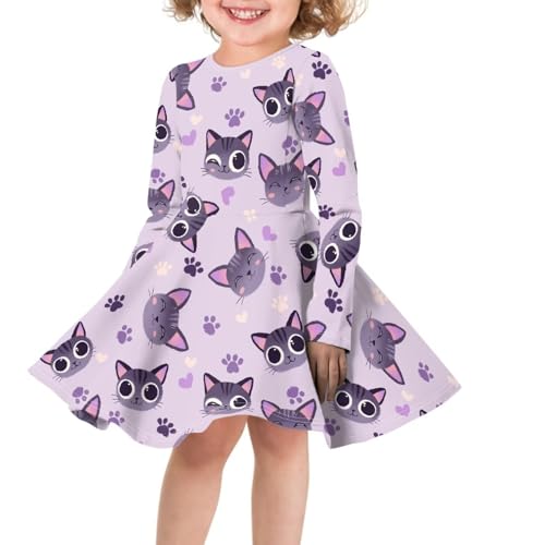 Dresses for Kids Fall Dresses for Girls 10-12 Long Sleeve Princess Dresses Toddler Cute Party Dresses for Festival3