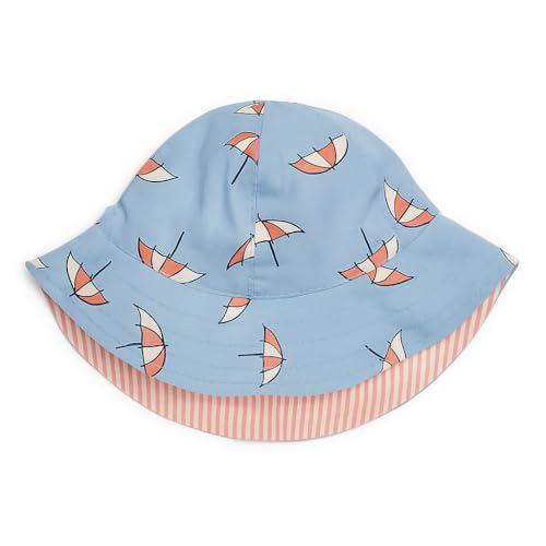 Image of Unisex Kids Cotton Bucket Hat - Reversible, Lightweight & Breathable Summer Sun Hat (Pack of 2)