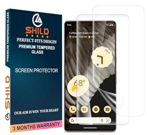 Image of SHILD Privacy Screen Protector for - (6.8 inch Curved Display) | Anti-Spy HD Clear Flexible Film | Bubble-Free Easy Installation Kit | Scratch Resistant | Case Friendly (Pack of 2) (Kofi)