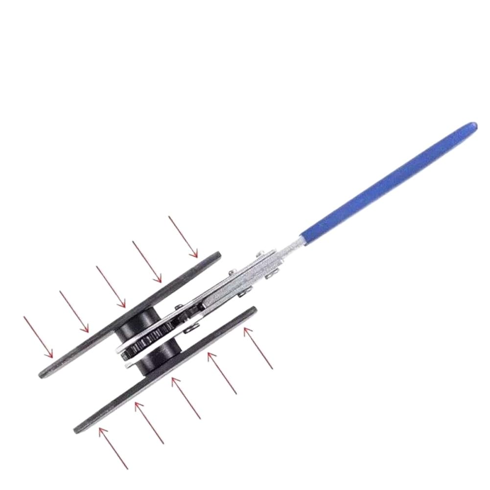 Herramienta Separadora de Pistón de Pinza de Freno de Trinquete para Coche Acero Simple Doble Cuádruple