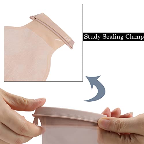 Ximywrd One Piece Colostomy Bags, 10 Pcs Drainable Pouches With Clamp Closure, Ostomy Supplies For Ileostomy Urostomy Stoma Care, Cut To Fit Max 20-60Mm Film Lining #TOP6