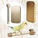 Baoblaze Heated Bird Perch Bird Cage Warmer Parrot Stand Comfort Accessory Stand Parrot Perch for Winter Conures Indoor Outdoor