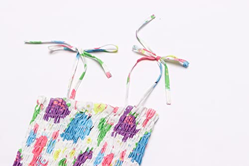 Toddler Baby Girl Summer Outfit Sunflower Dino Dresses Butterfly Princess Sundress Age 1-6 Years3