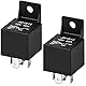 2 Stück Relais 12V 40A 5 Pin Wasserdicht Car Relay Motorrelais Arbeitsstromrelais Auto Moto Schalter Vorspeisen für Auto-LKW-Motor