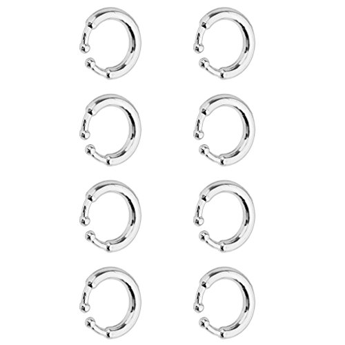Preisvergleich Produktbild Sharplace Piercing Schmuck,8X Stahl Nasenpiercing Nasenring Hoop Ring, 12mm