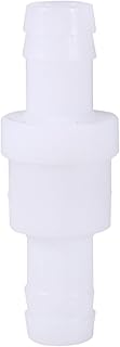 12mm Inline Check Valve, One Way Non Return Plastic Check Valve, Fuel Gas Liquid Air Valve for Fuel Pumps, Household Appliances, Equipment