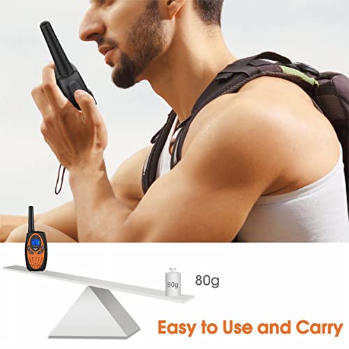 Two-Way-Radios-for-Adults-Topsung-M880-FRS-Walkie-Talkie-Long-Range-with-VOX-Belt-ClipHands-free-Walki-Talki-with-Noise-Cancelling-for-Women-Kids-Camping-Hiking-Cruise-Ship-orange-2-in-1