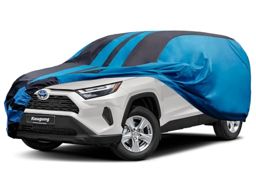 Kaugung Car Cover Waterproof Custom Fit Toyota RAV4（2005-2025）, Full Exterior Cover for Automobiles Lightweight Resistant Outdoor Sun UV Rain Dust Snow Wind Protection.