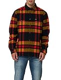 camisas de jean hombre wrangler Corte regular Wrangler Padded Overshirt Camisa, Flame Red, XXL para Hombre