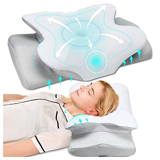 Pulatree Cervical Pillow for Neck Pain Relief, Odorless Contour Memory Foam Pillows with Cradles Design, Ergonomic Orthopedic Bed Pillows for Sleeping, Support Side Back Stomach Sleeper (Silky Cover)