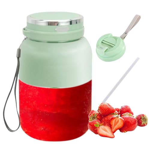 YRTUOP Batidora para Smoothies | Licuadora Personal Para Batidos y Zumos Naturales | Vaso Mezclador Anti-derrames De 1.3L Para Triturar Hielo Y Hacer Zumos
