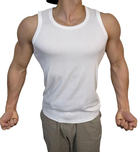 Camiseta sin mangas para gimnasio transpirable de hombre con tirantes anchos 2