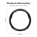 Ergocar Round Shape Carbon Fiber & Microfiber PU Leather Steering Wheel Cover Anti-Slip Car Steering Wheel Protector Breathable Sweat Absorbent Sport for Diameter 38cm（15