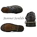 Veslexth Men Business Working Office Sandals Man Summer Breathable Synthetic Leather Walking Casual Oxfords Male Cocktail Party Fashion Dress Formal Shoes Black, 10.24