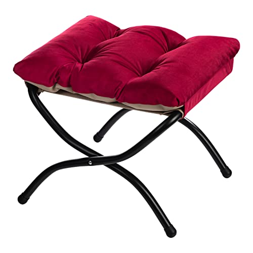 HollyHOME Folding Footrest Ottoman - Foldable, Portable, 11% Off