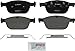 BOSCH BP1412 QuietCast Premium Semi-Metallic Disc Brake Pad Set - Compatible With Select Volvo XC60, XC90; FRONT