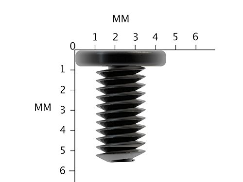 DELL INSPIRON 1525 Laptop Brand New Black Zinc Wafer Head Screws, 12 x M2.5x5MM M2.5X5L PM2.5X5.0 Screw by LaptopScrewsDirect