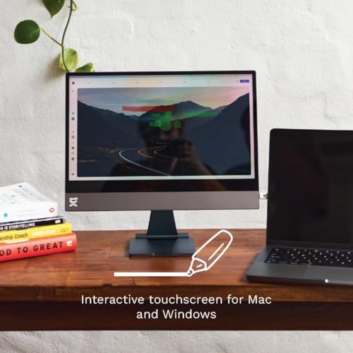 Image of espresso Displays 13 inch Touch Portable Monitor with Adjustable Stand | Ultra-Slim, 1080p Full HD, USB-C, Touchscreen Display for Laptop, Mac, PC, Gaming, and Travel
