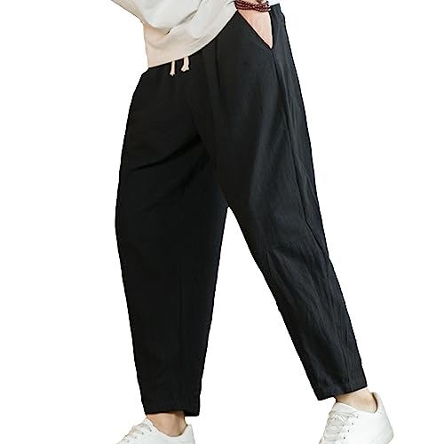 Pantalones Casuales de Lino y Algodón para Hombre miniatura 1