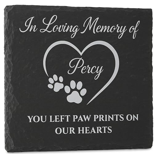 Pizarra conmemorativa personalizada para mascotas, marcador de tumba de jardín, placa de piedra grabada personalizada, homenaje de jardín al aire libre por pérdida de perros o gatos, marcador de tumba