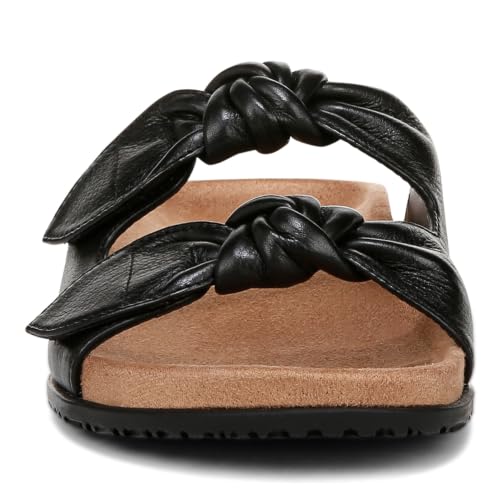 Image of Vionic Elara Women's Orthotic Comfort Slide Sandals Black - 7 Narrow