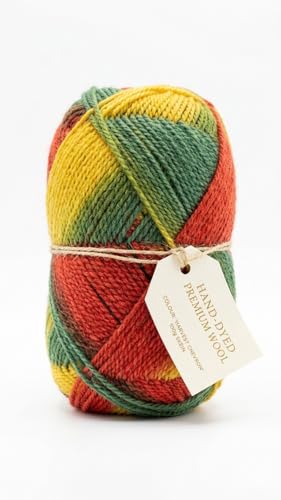 Image of Soft Multicolor Wool Oon Yarn Ball for Knitting, Crochet & DIY Craft | Soft Hand Knitting Thread | Mix Colour Yarn for Sweater, Baby Dress, Scarf & Home Decor.