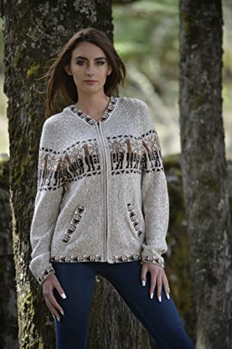 Image of Gamboa Alpaca Cardigan Sweater Women Winter Autumn Sweaters Lightweight