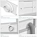 HOXHA Window Duct Kit Dryer Window Vent Kit for 4” Ducting Dryer Vent Hose, Sliding Window Vent Kit Fit with Dryer, Inline Duct Fans, Grow Tents