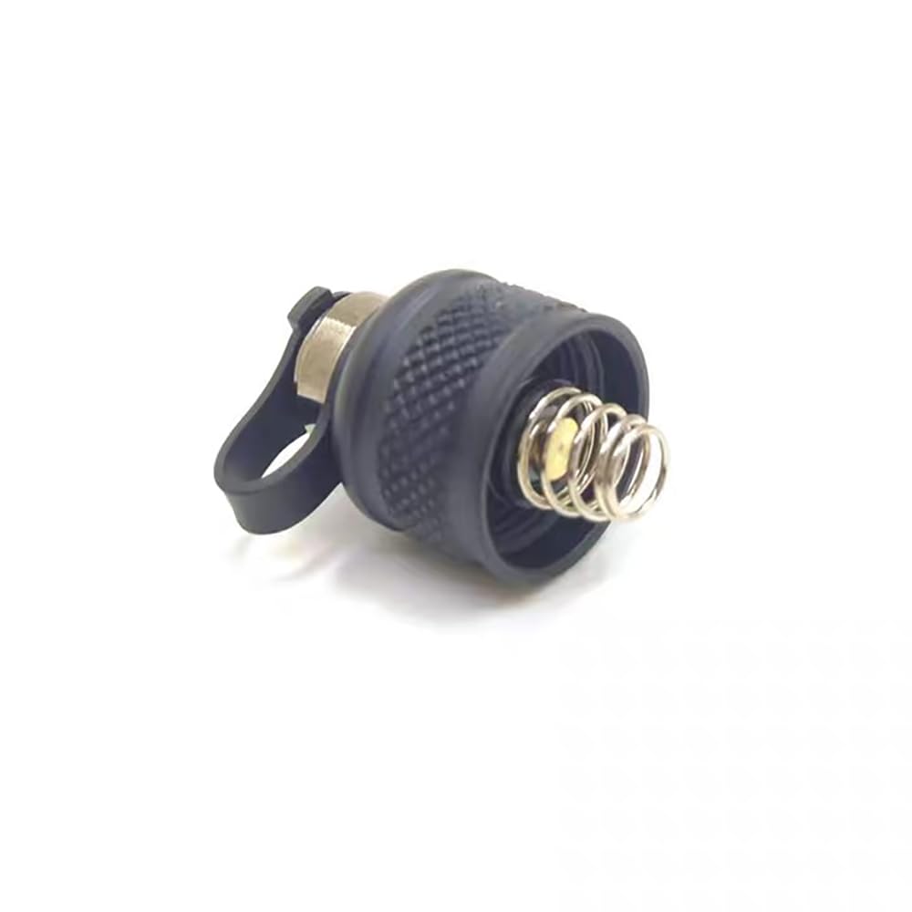 Tactical Flashlight Tail Cap for PLHv2 OKW M300 M600 Hunting Light Tail Cap (Black)